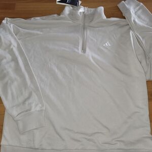 Nwt Womens Size Large Quarter Zip Adidas Pullover Sweatshirt Top